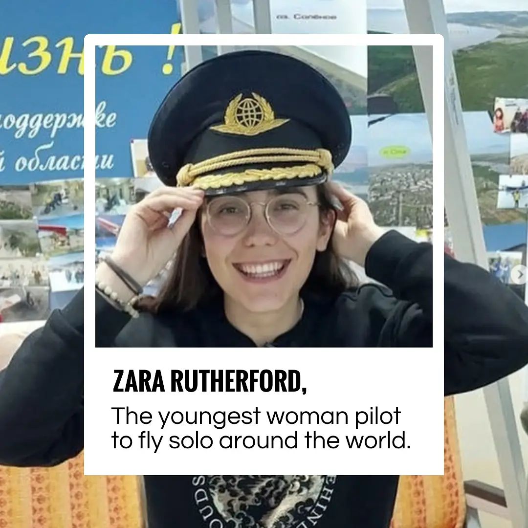 Zara Rutherford — youngest woman to fly solo around the world