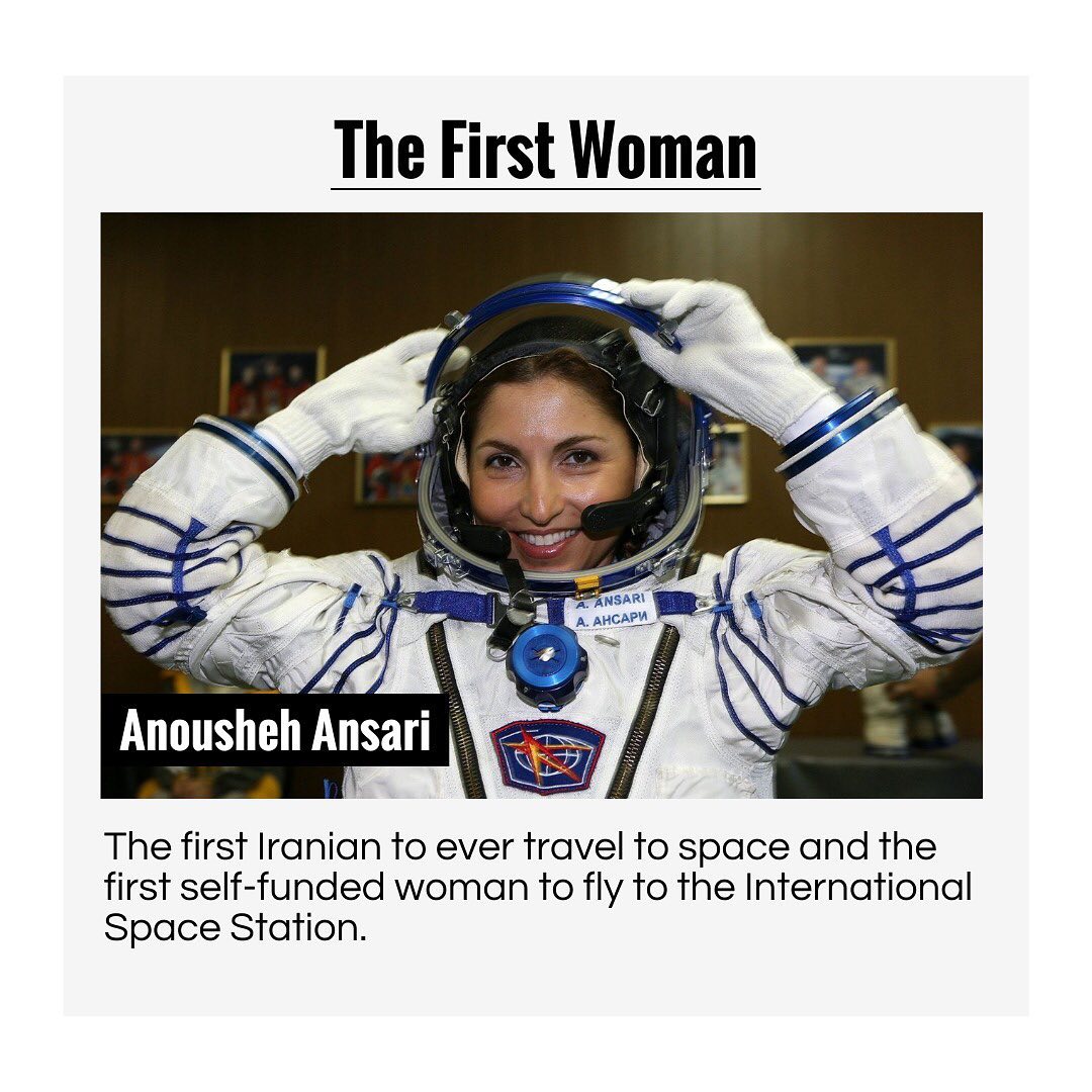 Anousheh Ansari — first Iranian in space